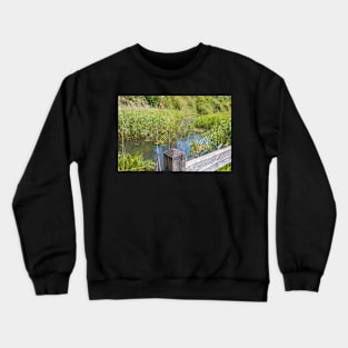 Bridge over the River Ant in rural Norfolk Crewneck Sweatshirt